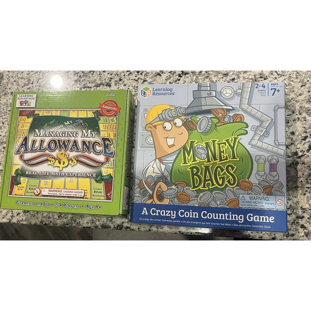 Educational Math Game Lot Money Bags Managing My Allowance‎ Homeschool